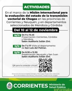 Salud coordina acciones en el marco de la Misión Internacional para la evaluación del estado de la transmisión vectorial de Chagas