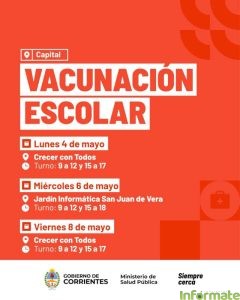Recomiendan completar el calendario de vacunación y antigripal para grupos de riesgo