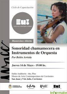 Sonoridad chamamecera en instrumentos de orquesta, experiencia única en el MACC